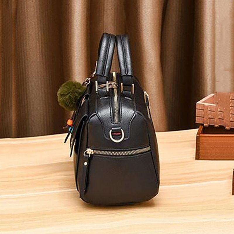 Luxury Leather Shoulder Bag Retro Large Crossbody Bag Pillow Shaped Handbag Tote