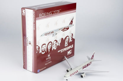 1:400 NG Model QATAR CARGO BOEING 777-200F Aircraft Diecast Plane Airplane Model
