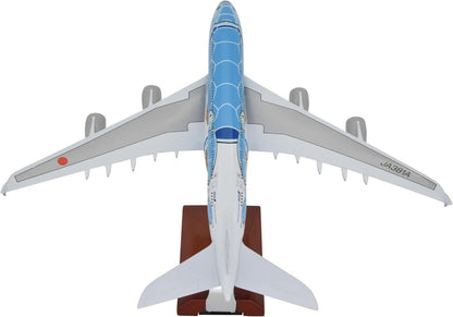 1:255 11.4inch Airbus A380 ANA Sea Turtle Metal Airplane Model Plane Toy Blue