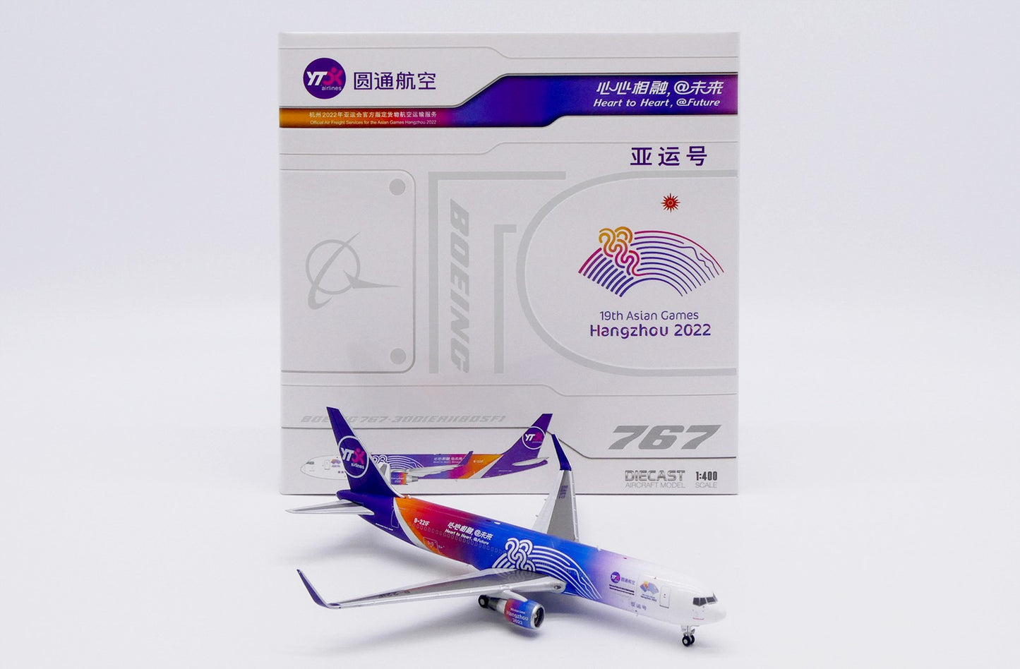 1:400 JC Wings YTO Airlines B767-300ERF Passenger Airplane Diecast Plane Model