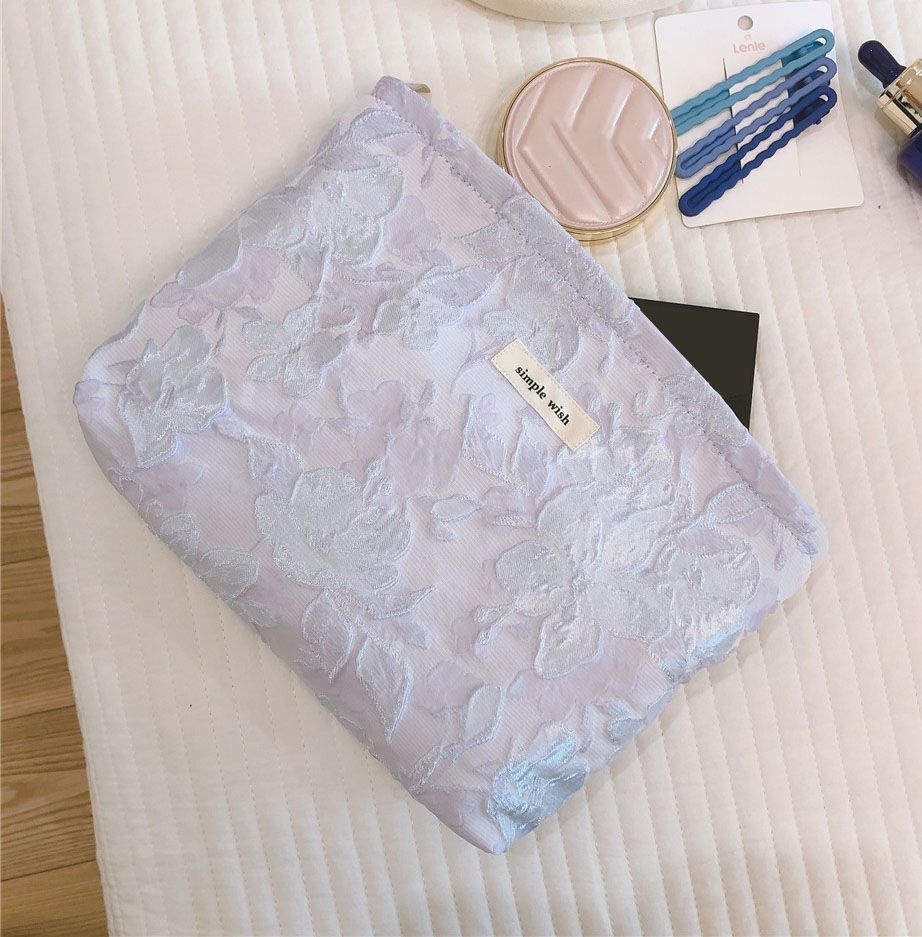 Romantic Cosmetic Bag Fabric Clutch Fresh Makeup Travel Organizer Storage Pouch
