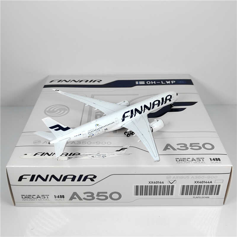 1:400 JC Wings FINNAIR AIRBUS A350-900 Passenger Airplane Diecast Model