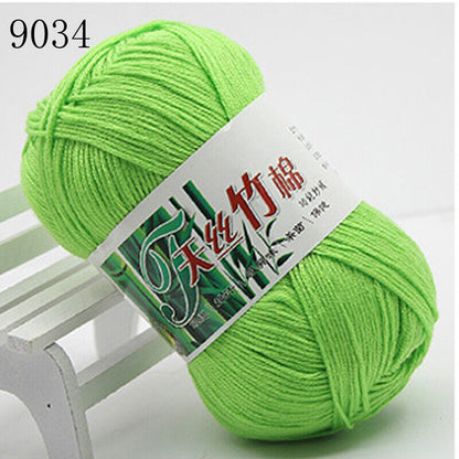 Hot Sale 50g Soft Bamboo Crochet Cotton Yarn Knitting Baby Knit Wool Yarn