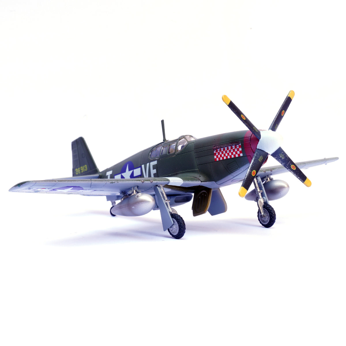1:72 LEGION WWII U.S. ARMY P-51B MUSTANG Fighter Plane Diecast Aircraft Model