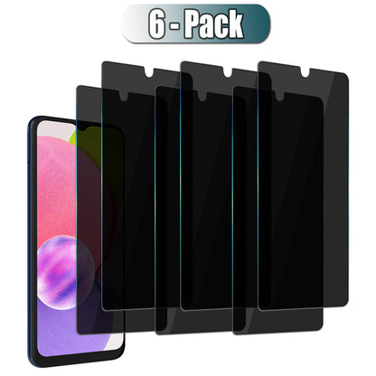 For Samsung Galaxy A03s / SM-A037F Privacy Tempered Glass Black Screen Protector