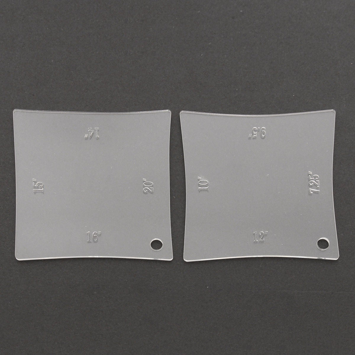 2X Guitar Neck Fretboard Nut Radius Gauge Luthier Radian Measuring Ruler Tool G