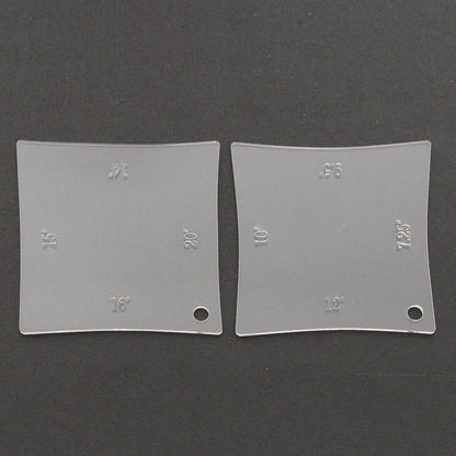 2X Guitar Neck Fretboard Nut Radius Gauge Luthier Radian Measuring Ruler Tool G
