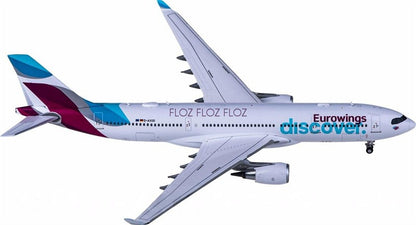 for JC Wings for Eurowings for Airbus A330-200 D-AXGB 1:400 Airplane Model