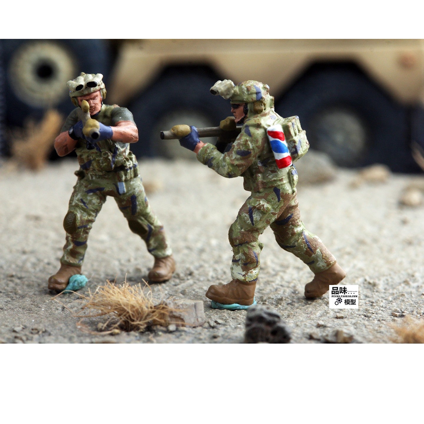 1/72 British SAS Special Air Service 6pcs Soldier Special Operations Team Model