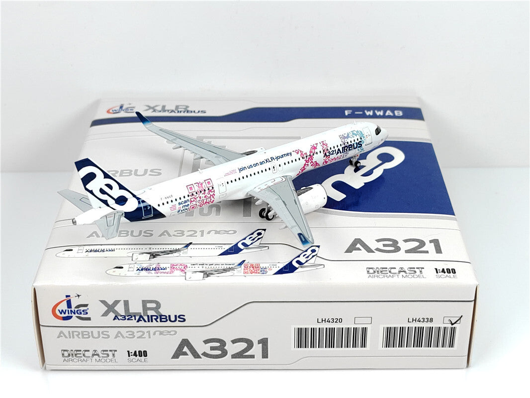 1:400 JC Wings AIRBUS A321neoXLR Passenger Airplane Diecast Aircraft Model