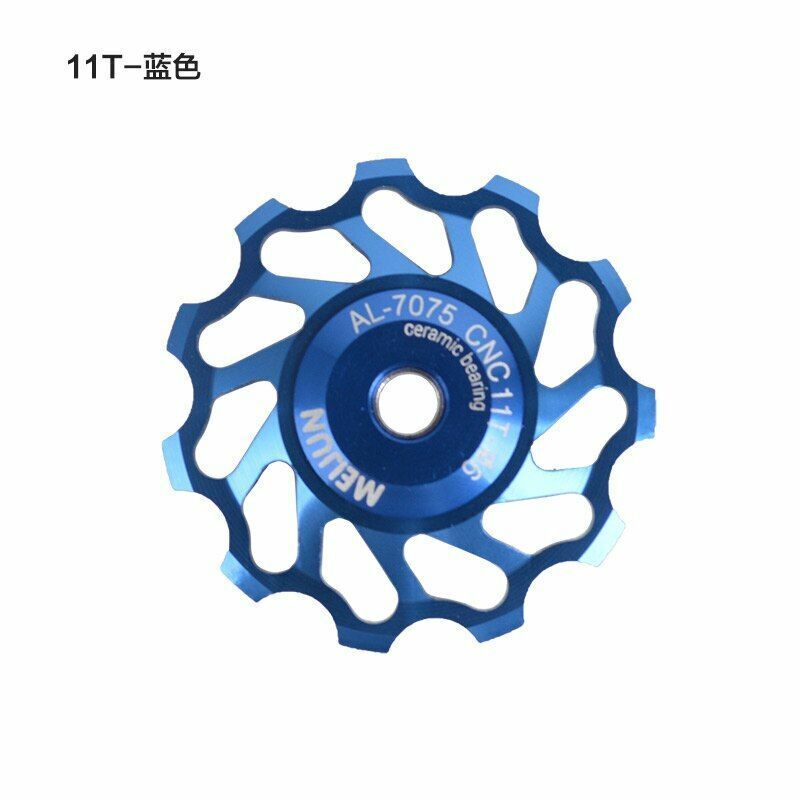 Rear Derailleur Guide Wheel 2pcs MTB Road Bike Ceramic Pulley 7005 11T Cycling