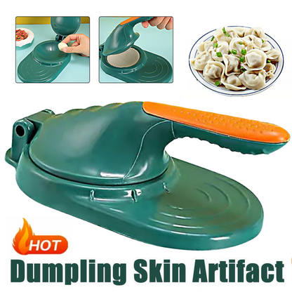 2 X Plastic Manual Dumpling Skin Mold Kitchen Lazy DIY Jiaozi Maker Dough Press