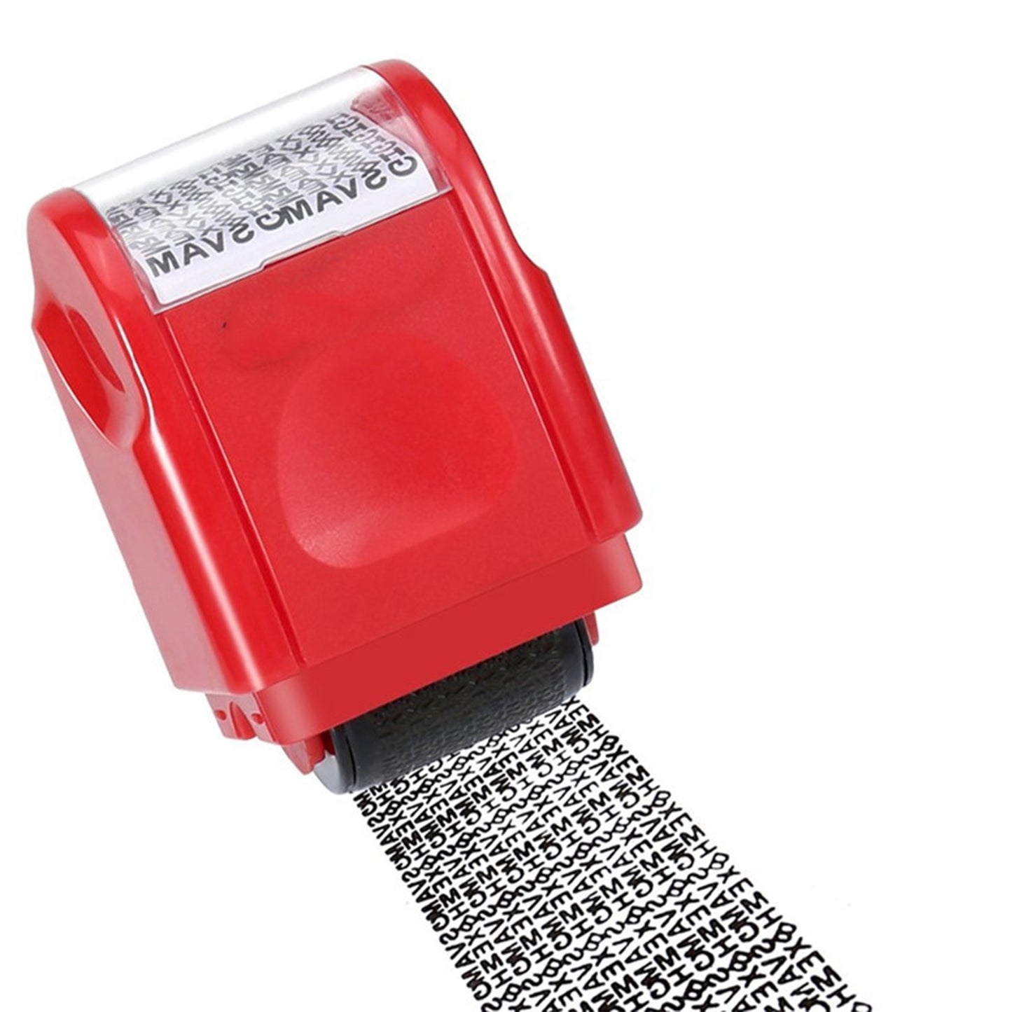Red ID Stamp Identity Theft Protection Document Guard Self Ink Stamps Roller F