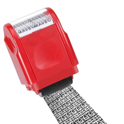 Red ID Stamp Identity Theft Protection Document Guard Self Ink Stamps Roller F