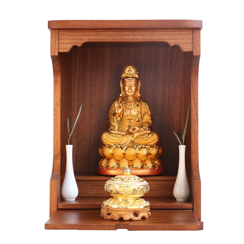 Paulownia Wood Buddhist Altar Butsudan Shrine God Zen House Enshrinement