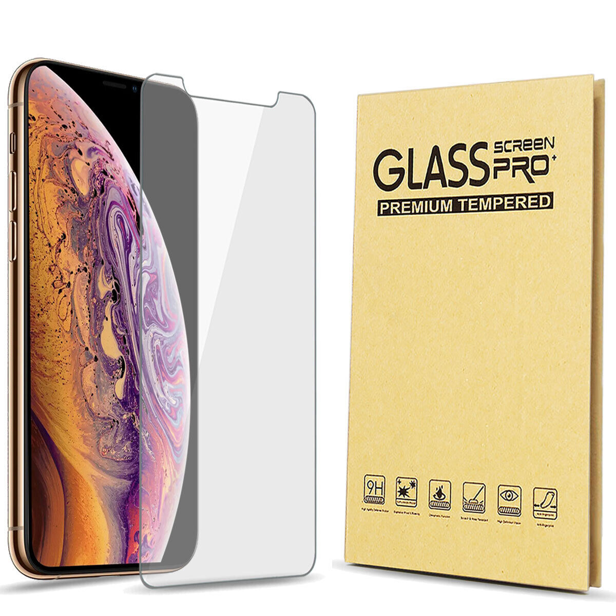 For Apple iPhone X / XS / XR / XS Max Tempered Glass Slim Clear Screen Protector