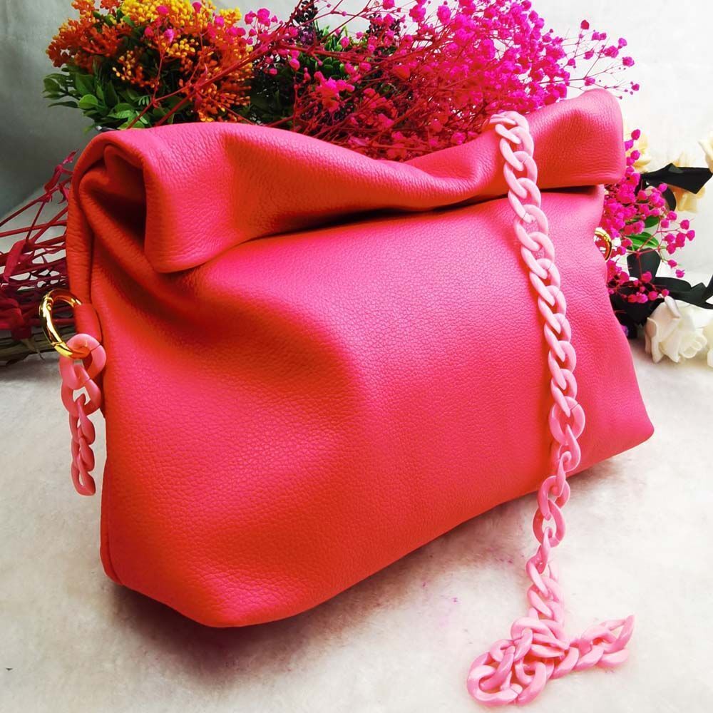 Cowhide Mobile Phone Purse Handbag High Portable Genuine Leather Handbag 32*28CM