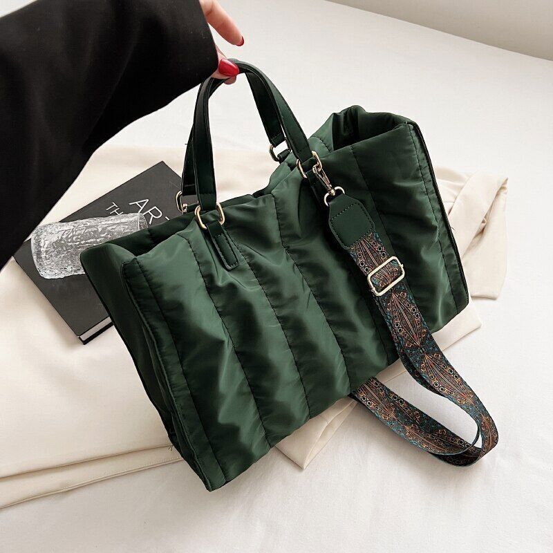 Warm Down Cotton Space Bag Handbags Women Shoulder Bags Shopper Bag
