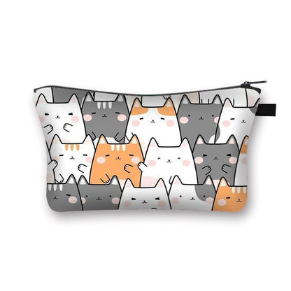 Cosmetic Bag Cartoon Toiletries Purse Small Clutch Makeup Handbag 13*15*21CM 1PC
