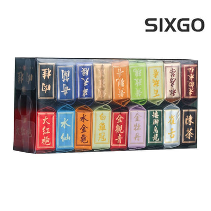 144g 18 Kinds Wuyi Oolong Tea Rock Tea Rougui Da Hong Pao Tea Shuixian Qilan Box