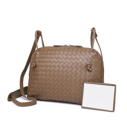 Luxury Shoulder Bag Sheepskin Handmade Woven Crossbody Bags Messenger Purse Bags