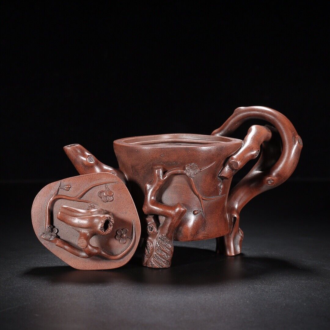 Chinese Yixing Zisha Clay Handmade Exquisite Teapot （树桩 底款：陈鸣远）