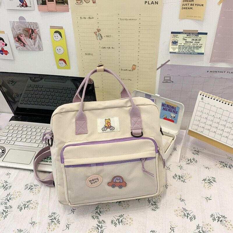Lovely Multifunctional Backpack Teenage Girls Buckle Portable Female Travel Bags
