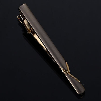 Men Business Necktie Clips 5.5cm Metal Ties Classic Simple Fashion Clasp Jewelry