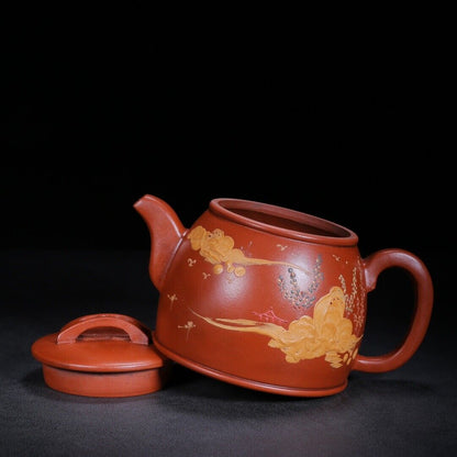 Chinese Yixing Zisha Clay Handmade Exquisite Teapot（汉瓦 底款：顾景舟）