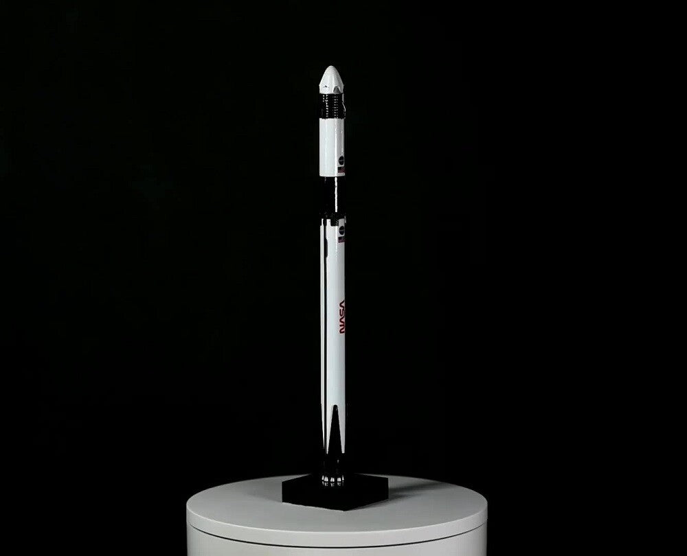 1:233 Space X Falcon 9 Crew Dragon Spacecraft Rocket Model Toy