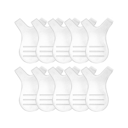 10Pcs Clear Dual Heads Reuseable Y Shape Eyelash Brush Perm Makeup Cleaning Tool