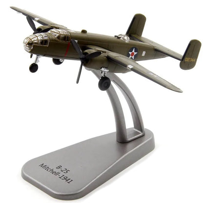 1/144 Scale B-25 Bomber Mitchell Alloy Aircraft Model Plane Souvenir Display