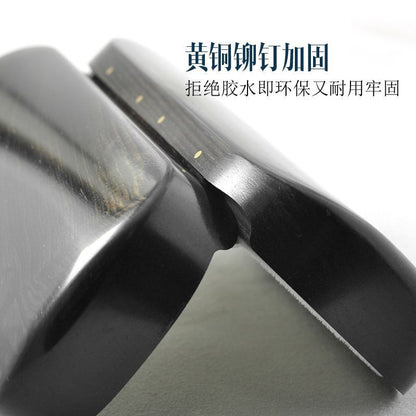 Ebony Wood Glasses Case 163x68mm Soft Lined Hard Sunglasses Storage Box