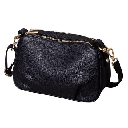 Genuine Leather Crossbody Bags Small Shoulder Messenger Purses Handbags Zipper