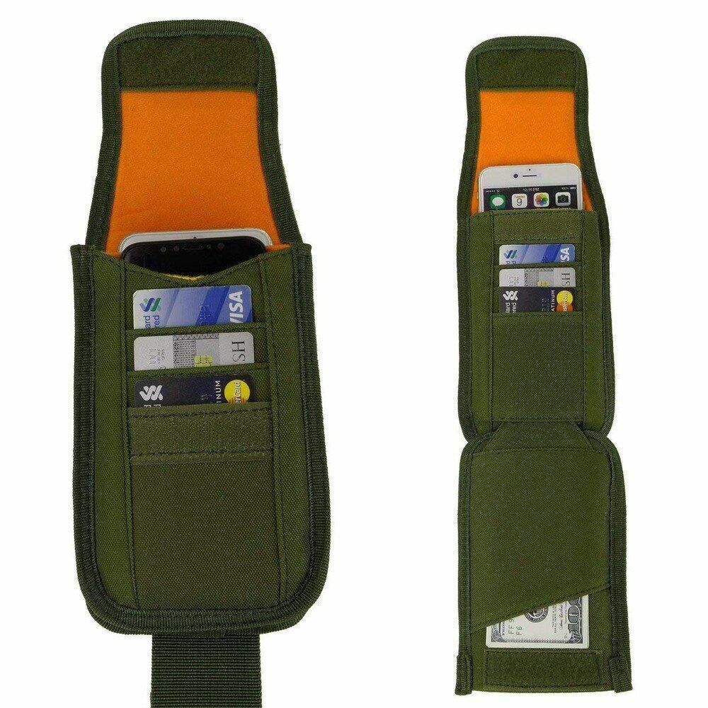 Tactical Phone Holder Outdoor Belt Waist Bag Utility Vest Multifunction Nylon
