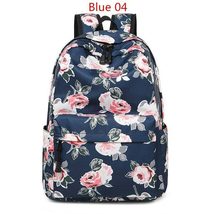 Shoulder Bag Campus Girls's Nylon Backpack Rucksack Women School Bag Knapsack