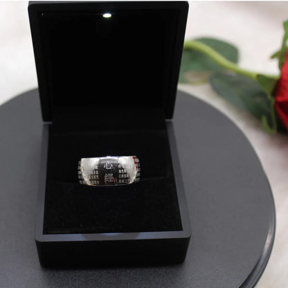 Buddhism Solomon Heart Sutra Buddha Ring Wicca Spell Wide Rings for Women Men