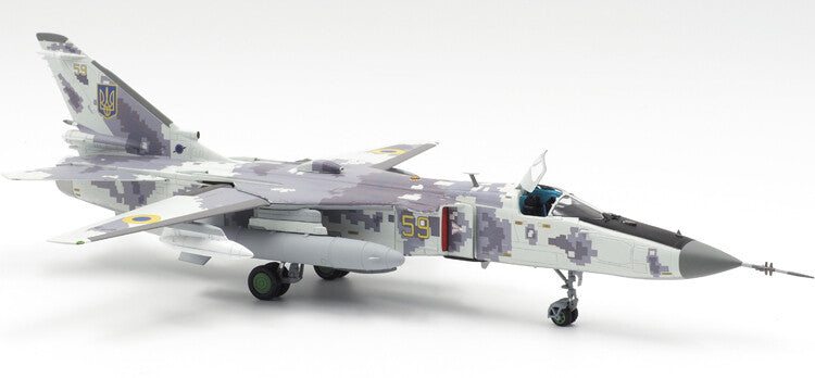 1:72 Calibre Wings SU-24MR Ukrainian Digital Fencer Fighter Diecast Plane Model