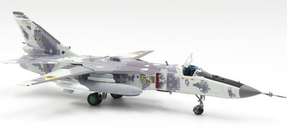 1:72 Calibre Wings SU-24MR Ukrainian Digital Fencer Fighter Diecast Plane Model