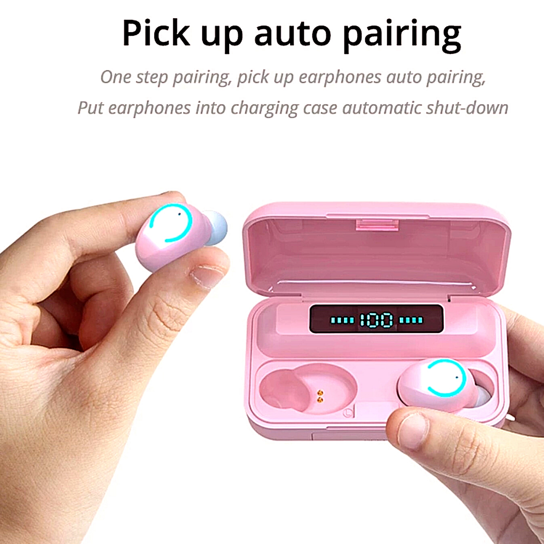 TWS Bluetooth Earbuds Wireless Earphones Waterproof Headset for Smart Phone Cell
