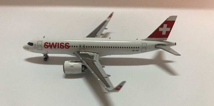 JC Wings Swiss Airbus A320NEO HB-JDB 1/400 diecast plane model aircraft