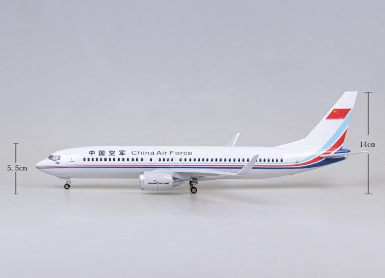 1:85 47CM China Air Force BOEING 737 MAX Airplane Landing gear Resin Model