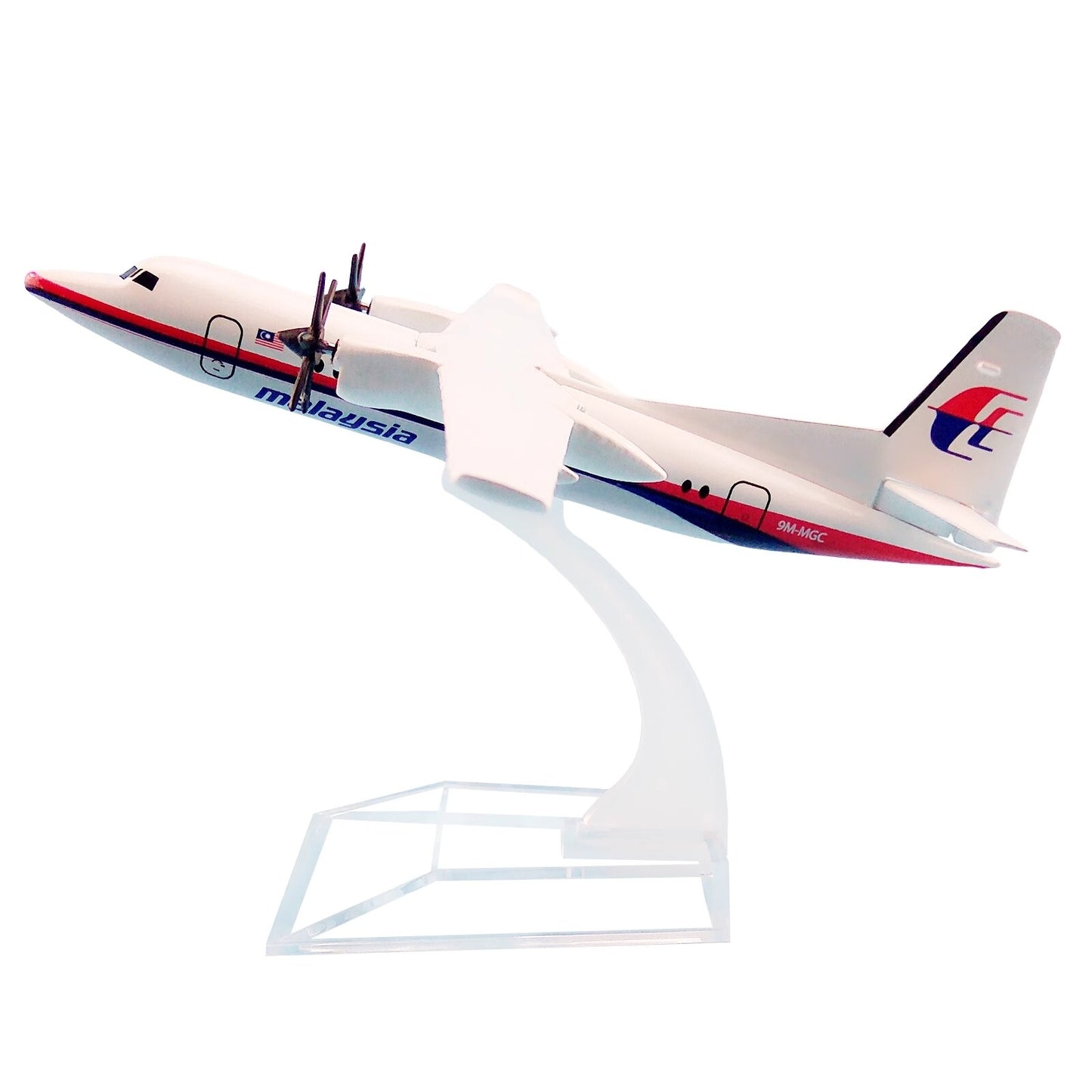 1:400 16cm Aircraft Malaysia Fokker FK-50 Alloy Plane Model Airplane Ornaments