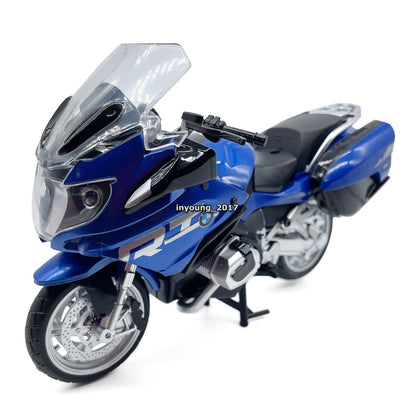 1/12 BMW R1250 RT Motorcycle Model Diecast Toy Vehicle Toys for Boys Kids Blue