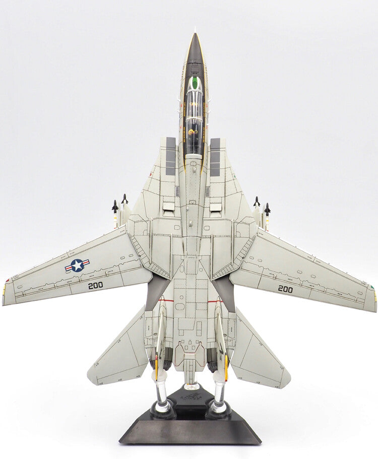 CW F-14A VF-142 Ghostriders squadron Weathering version 1/72 diecast model plane