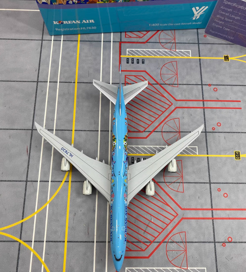 1:400 YY Wings KOREAN AIR CARGO BOEING 747-8 Aircraft Diecast Airplane Model