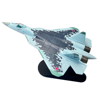 1/100 SU57 Air Force Su-57 Stealth Fighter Aircraft Model Military Ornaments D