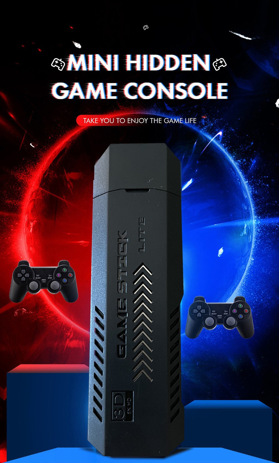 X2 PRO Video Game Console Retro TV Stick 64G-256G 4K Wireless Controller