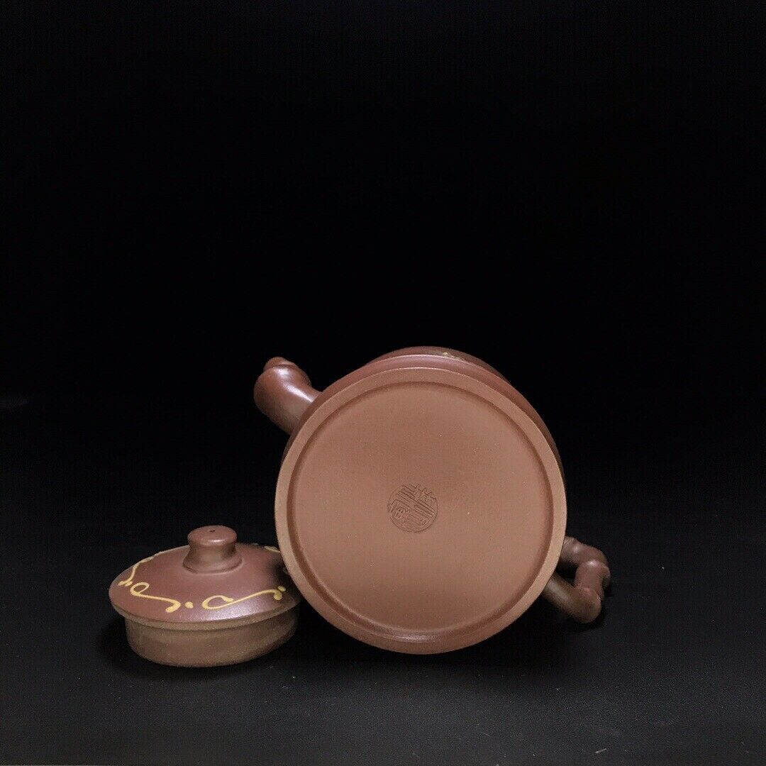 Chinese Yixing Zisha Clay Handmade Exquisite Teapot （竹筒壶 底款：汪寅仙）