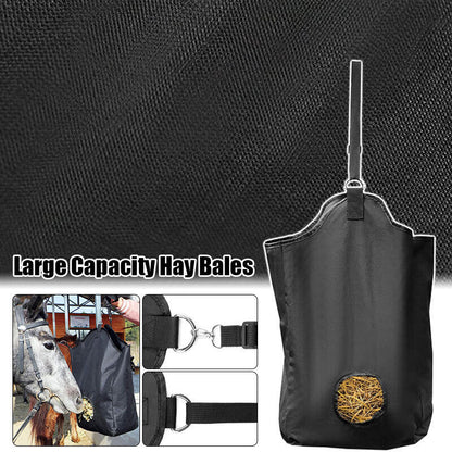 Outdoor Feed Hay Bag Oxford Portable Horse Riding Feeder Bag Equestrian Supplies